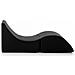 Letto Pieghevole Andreina, Pouf Trasformabile In Letto Singolo, 100% Made In Italy, Pouf Trasformabile In Una Chaise Longue In Ecopelle, Cm 130x50h50, Nero - Foto miniatura 4