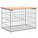 Panca Giardino Design Gabbione 63x44x42 cm Legno Massello Pino - Foto miniatura 2