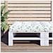 Cuscino Per Pallet Con Motivo A Foglie 70x70x12 Cm In Tessuto - Foto miniatura 1