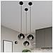 Lampada Da Soffitto Tulos Nero Sl. 1086 - Moderno Lampade Da Soffitto Nero 21x16x16 Cm - Foto miniatura 5