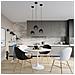 Lampada Da Soffitto Tulos Nero Sl. 1086 - Moderno Lampade Da Soffitto Nero 21x16x16 Cm - Foto miniatura 6