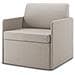 Nixon Divano letto matrimoniale con materasso 20 cm in tessuto impermeabile T03 220 cm (mat. 160x197) beige - Foto miniatura 2