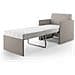 Nixon Divano letto matrimoniale con materasso 20 cm in tessuto impermeabile T03 220 cm (mat. 160x197) beige - Foto miniatura 3