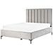 Letto Matrimoniale Con Contenitore 160 X 200 Cm In Velluto Grigio Sezanne - Foto miniatura 5