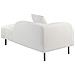 Chaise Longue Versione Sinistra Le Crau Bouclé Bianco - Foto miniatura 5