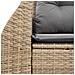 Divano Da Giardino Con Cuscini A 2 Posti Beige In Polyrattan - Foto miniatura 6
