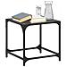 Tavolini Da Salotto Con Piano Vetro Nero 2pz 40x40x40cm Acciaio - Foto miniatura 1