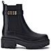 Yelma Booties Stivaletti Pelle Di Mucca Scarpe Donna Nero Eu 41, Fl8yea Ele10 Black - Foto miniatura 1