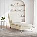 Chaise Longue Massaggi Con Cuscino A Rullo Crema In Velluto - Foto miniatura 3