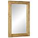 Specchio Da Bagno Marrone 50x70x3 Cm In Legno Massello Di Mango - Foto miniatura 1