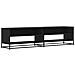 Mobile Porta Tv Nero 180,5x40x46 Cm In Truciolato - Foto miniatura 2