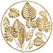 Decorazione In Metallo 3d Foglia 18 - Oro - Metallo - 80x6,5x80 Cm - Foto miniatura 1