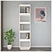 Libreria /divisorio Bianco 40x35x167cm In Legno Massello Di Pino - Foto miniatura 2