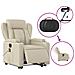 Lusso Casadino -  Poltrona Alzapersona Elettrica Reclinabile Crema In Similpelle - Foto miniatura 5