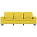 Divano A 3 Posti Giallo Chiaro 180 Cm In Tessuto - Foto miniatura 2