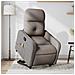 Poltrona Alzapersona Massaggiante Reclinabile Tortora Tessuto - Foto miniatura 2