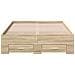 Struttura letto rovere Sonoma 140x200 cm legno ingegnerizzato - Foto miniatura 5