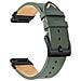 Cinturino In Pelle Premium Compatibile Con Garmin Fenix 8/7x / 3 - Elegante Cinturino Di Ricambio Green 20 Mm - Foto miniatura 1