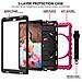 Custodia Per Samsung Tab A10.1"" Con Supporto E Tracolla Rosa - Foto miniatura 3