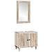 Set di mobili per il bagno 2 pcs Bianco 62 x 33 x 58 cm - Foto miniatura 1