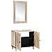 Set di mobili per il bagno 2 pcs Bianco 62 x 33 x 58 cm - Foto miniatura 2