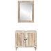 Set di mobili per il bagno 2 pcs Bianco 62 x 33 x 58 cm - Foto miniatura 5