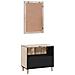Set di mobili per il bagno 2 pcs Bianco 62 x 33 x 58 cm - Foto miniatura 6