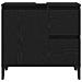Mobile per Lavabo Nero Rovere 65x33x60 cm in Legno Compresso - Foto miniatura 7