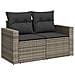 Set Divano da Giardino 14 pcs Grigio 110 x 55 x 71 cm - Foto miniatura 4