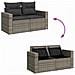 Set Divano da Giardino 14 pcs Grigio 110 x 55 x 71 cm - Foto miniatura 9
