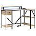 Scrivania rovere sonoma 120 x 79 x 86.5 cm Legno multistrato - Foto miniatura 1