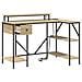 Scrivania rovere sonoma 120 x 79 x 86.5 cm Legno multistrato - Foto miniatura 5