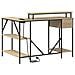 Scrivania rovere sonoma 120 x 79 x 86.5 cm Legno multistrato - Foto miniatura 8