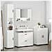 Set di mobili per il bagno 4 pcs Bianco lucido 30 x 35 x 192 cm - Foto miniatura 4