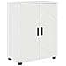 Set di mobili per il bagno 4 pcs Bianco lucido 30 x 35 x 192 cm - Foto miniatura 7