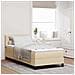 Letto a molle con materasso Crema 80 x 200 cm Tessuto - Foto miniatura 2