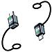 Adattatore Dritto Da Femmina Type-c A Maschio Type-c 240w 120gbps - Confezione Da 2 Grey - Foto miniatura 3