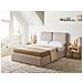 Letto Contenitore Tessuto Arbois 140 X 200 Cm Beige - Foto miniatura 1