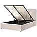 Letto Contenitore Tessuto Arbois 140 X 200 Cm Beige - Foto miniatura 2
