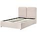 Letto Contenitore Tessuto Arbois 140 X 200 Cm Beige - Foto miniatura 4