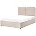 Letto Contenitore Tessuto Arbois 140 X 200 Cm Beige - Foto miniatura 5