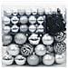 Set di Palle di Natale con 300 LED 120 pcs Argento Plastica - Foto miniatura 3