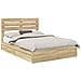 Letto con Contenitore con testiera Rovere Sonoma 160 x 200 cm - Foto miniatura 1