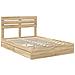Letto con Contenitore con testiera Rovere Sonoma 160 x 200 cm - Foto miniatura 4