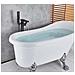 Rubinetto per vasca da bagno indipendente, Blackswan, Cascada tipo M35, modello nero anticato, misura 98 cm - Foto miniatura 2