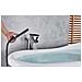 Rubinetto per vasca da bagno indipendente, Blackswan, Cascada tipo M35, modello nero anticato, misura 98 cm - Foto miniatura 3