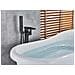 Rubinetto per vasca da bagno indipendente, Blackswan, Cascada tipo M35, modello nero anticato, misura 98 cm - Foto miniatura 4