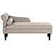 Chaise Longue Versione Sinistra Yvoire Tessuto Beige - Foto miniatura 2