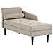 Chaise Longue Versione Sinistra Yvoire Tessuto Beige - Foto miniatura 3