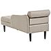 Chaise Longue Versione Sinistra Yvoire Tessuto Beige - Foto miniatura 4